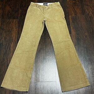Victoria's Secret Body By Victoria The Christie Fit Tan Flare Corduroy Jeans 4